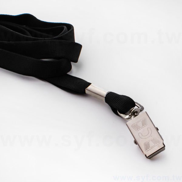 識別證帶-白鎳夾頸繩-可加LOGO客製化印刷-8102-6